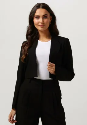 zwarte co'couture blazer vola crop blazer