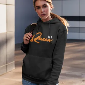 Zwarte Koningsdag Hoodie Queen 2 Kleuren