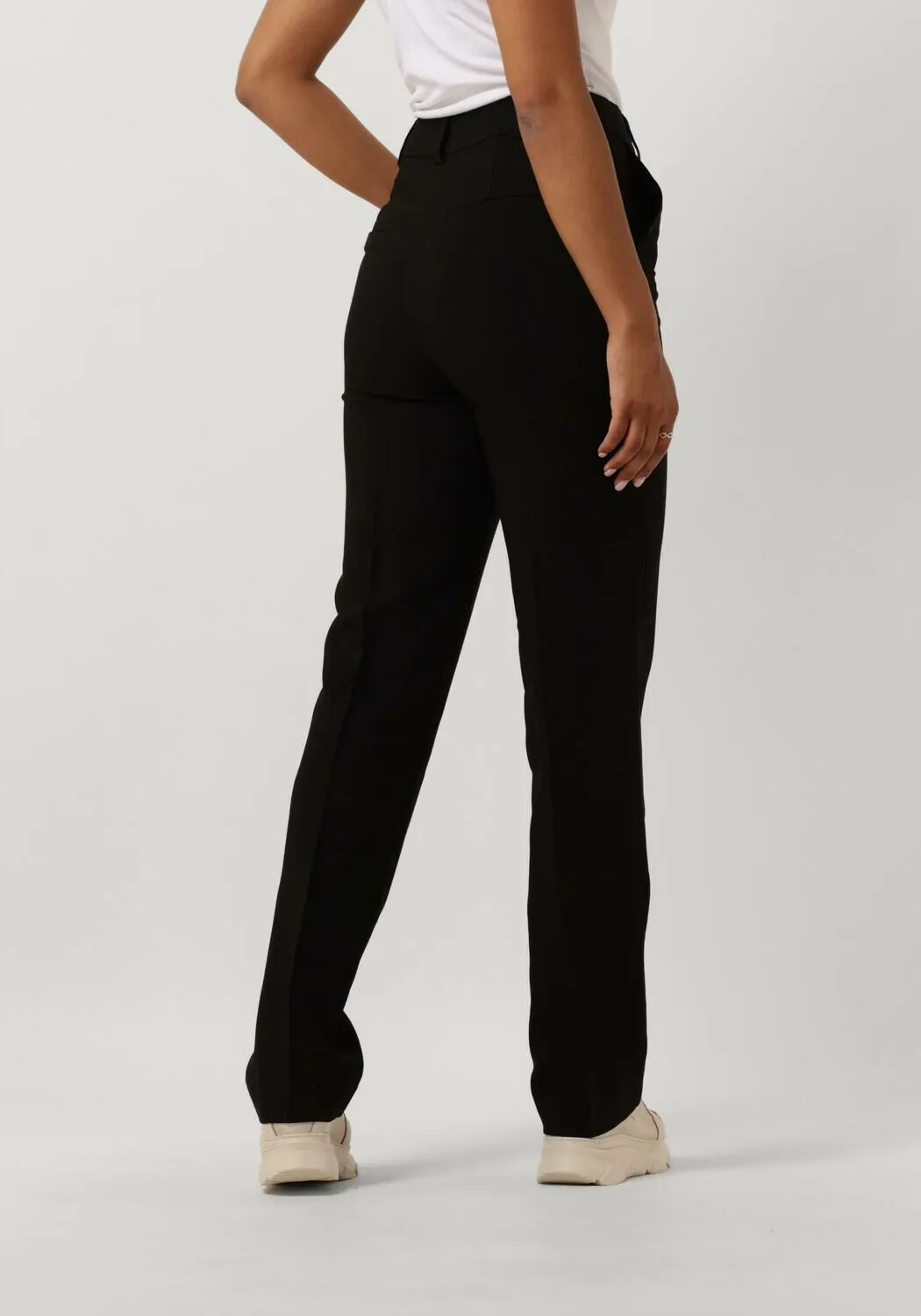 zwarte modström pantalon gale straight pants