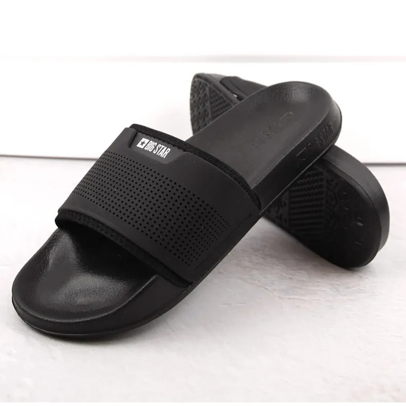 Zwarte sportslippers Big Star NN174694 voor heren